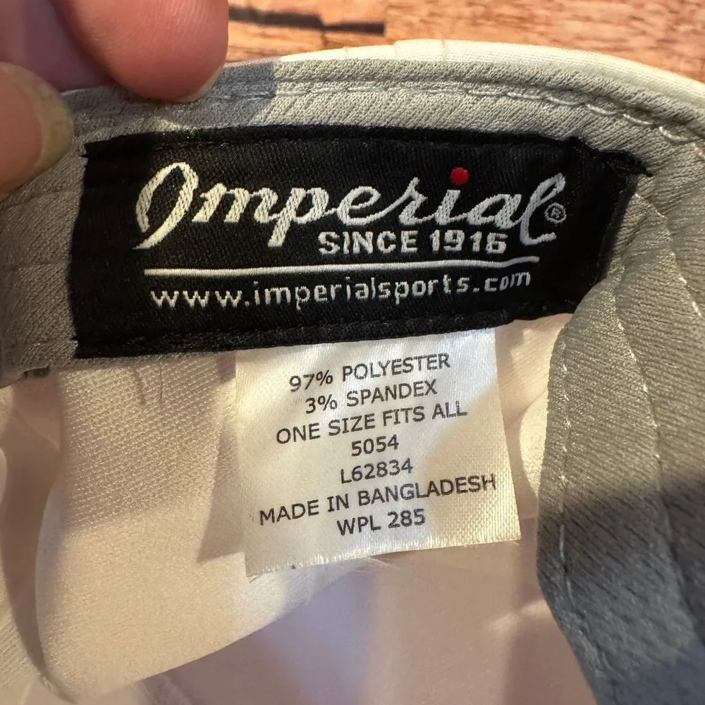 Imperial 5054 Rope Hat Men's One Size Adjustable White Polyester Spandex Golf